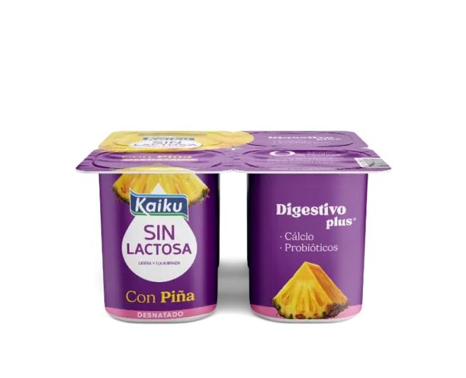 Kaiku Sin Lactosa jogurt gaingabetua ananarekin