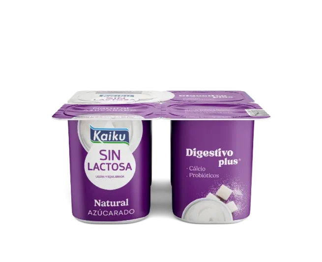 Yogur natural azucarado Kaiku Sin Lactosa - 4x125g
