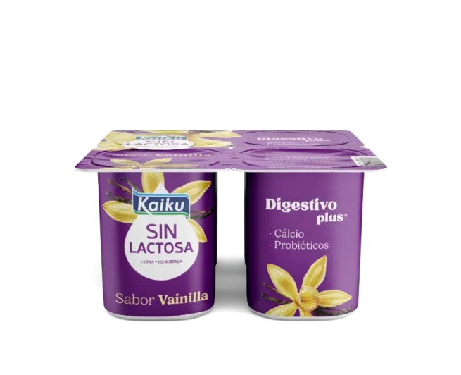 Kaiku Sin Lactosa bainilako jogurta - 4x125g